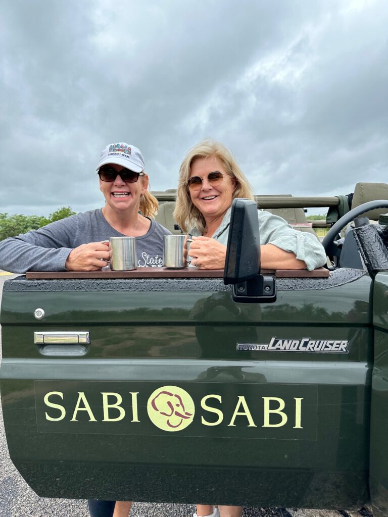 Coffee stop on safari at Sabi Sabi 