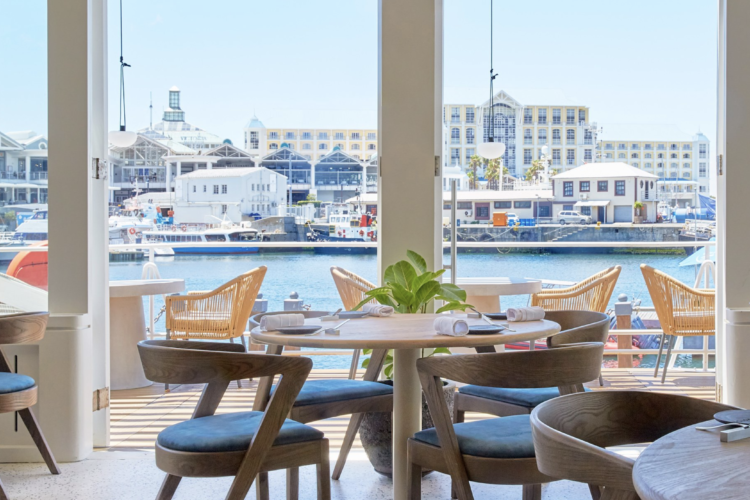 The Waterside restaurant in Cape Town